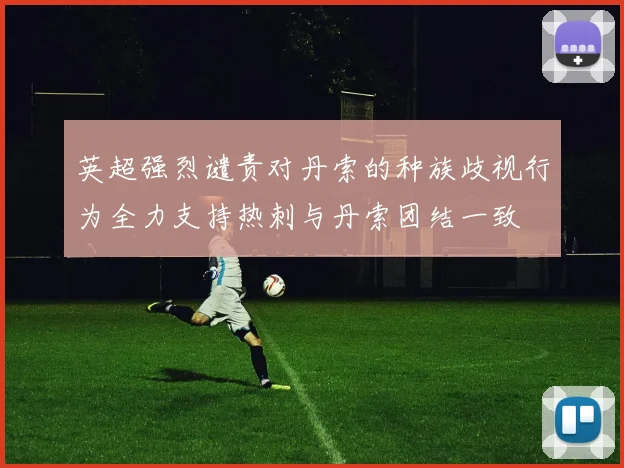 英超强烈谴责对丹索的种族歧视行为全力支持热刺与丹索团结一致